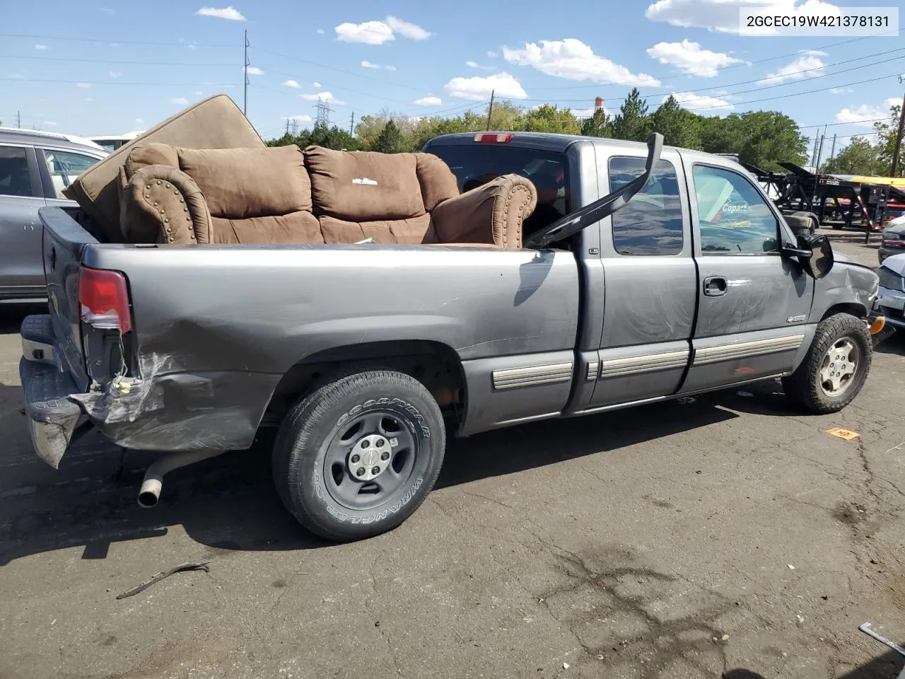 2002 Chevrolet Silverado C1500 VIN: 2GCEC19W421378131 Lot: 70027234