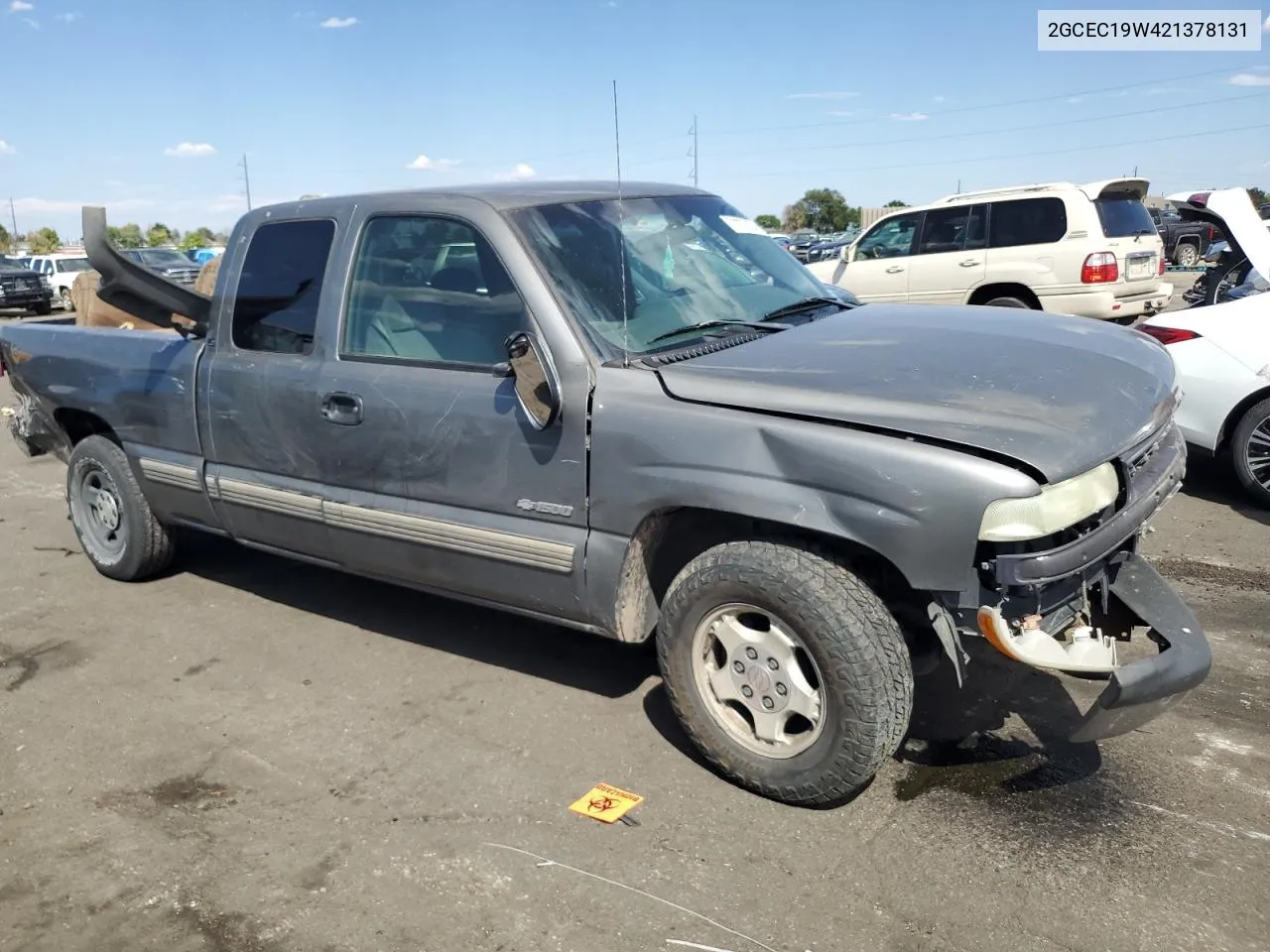 2002 Chevrolet Silverado C1500 VIN: 2GCEC19W421378131 Lot: 70027234