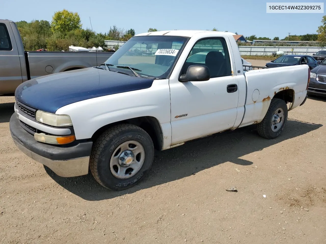 2002 Chevrolet Silverado C1500 VIN: 1GCEC14W42Z309275 Lot: 70226834