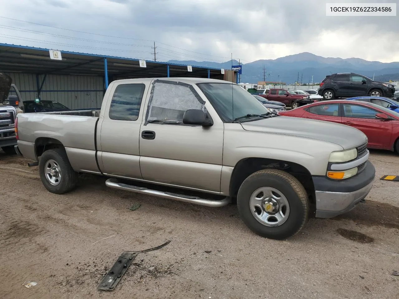 2002 Chevrolet Silverado K1500 VIN: 1GCEK19Z62Z334586 Lot: 70585804