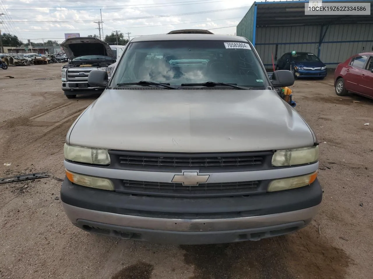 2002 Chevrolet Silverado K1500 VIN: 1GCEK19Z62Z334586 Lot: 70585804