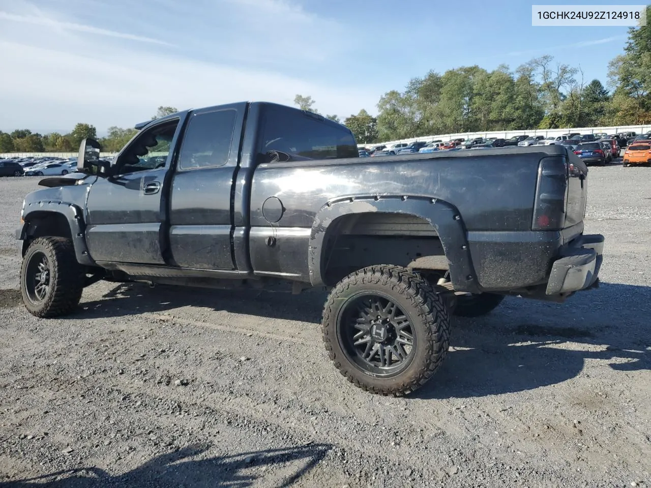 2002 Chevrolet Silverado K2500 Heavy Duty VIN: 1GCHK24U92Z124918 Lot: 70953934