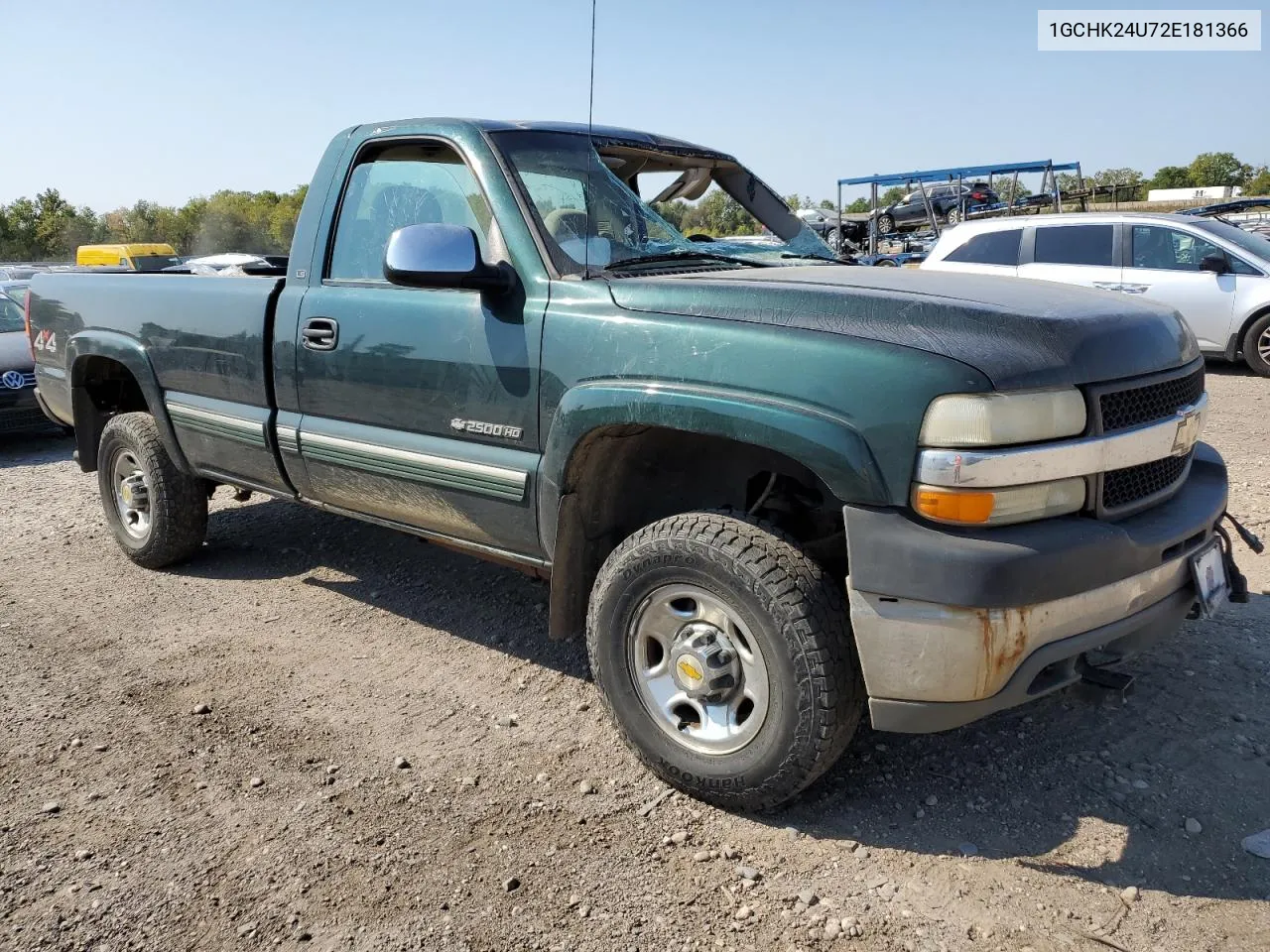 2002 Chevrolet Silverado K2500 Heavy Duty VIN: 1GCHK24U72E181366 Lot: 70964224