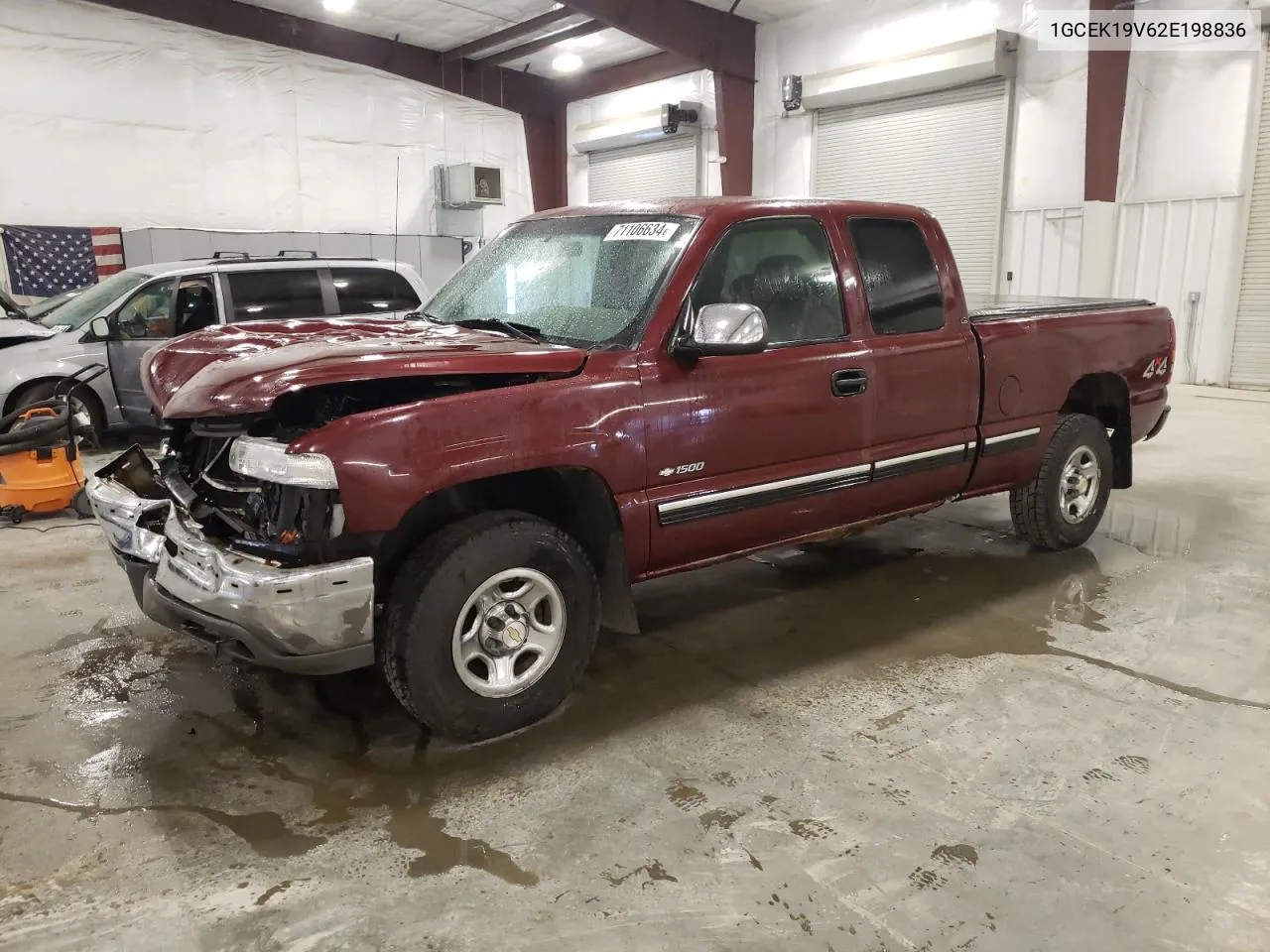 2002 Chevrolet Silverado K1500 VIN: 1GCEK19V62E198836 Lot: 71106634