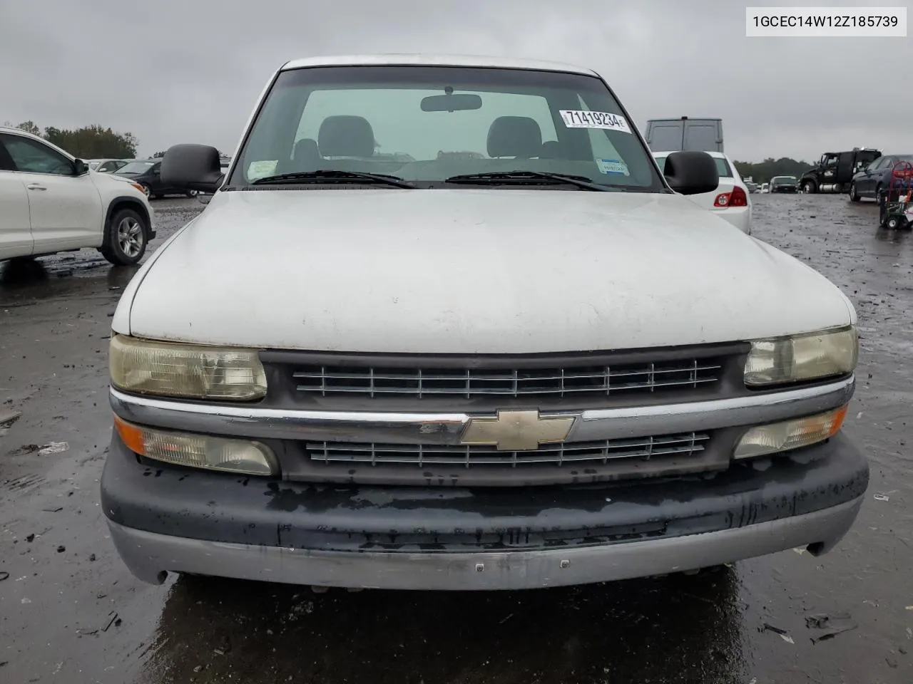 2002 Chevrolet Silverado C1500 VIN: 1GCEC14W12Z185739 Lot: 71419234