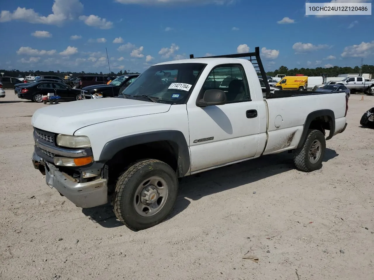 2002 Chevrolet Silverado C2500 Heavy Duty VIN: 1GCHC24U12Z120486 Lot: 71421704