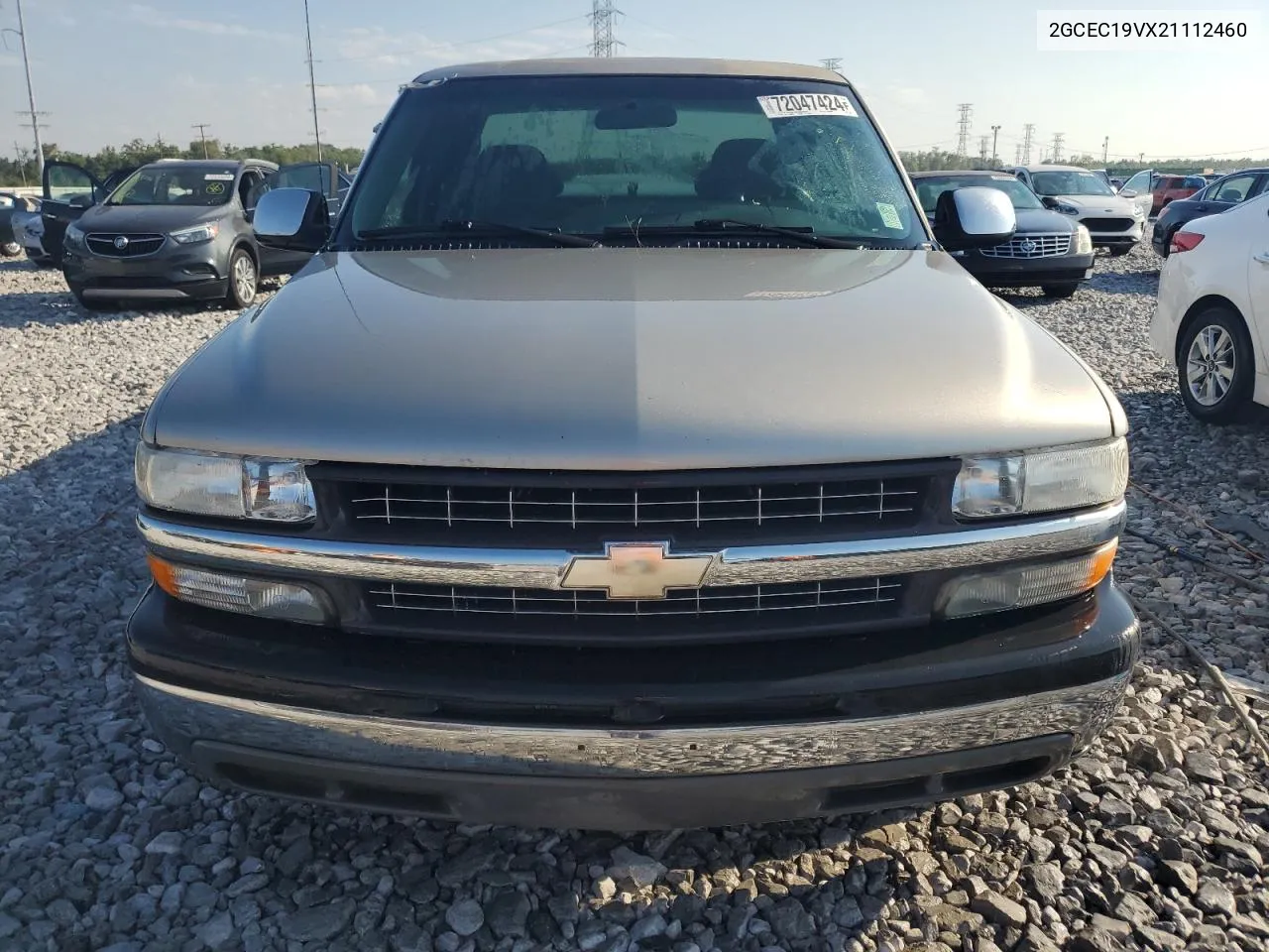 2002 Chevrolet Silverado C1500 VIN: 2GCEC19VX21112460 Lot: 72047424