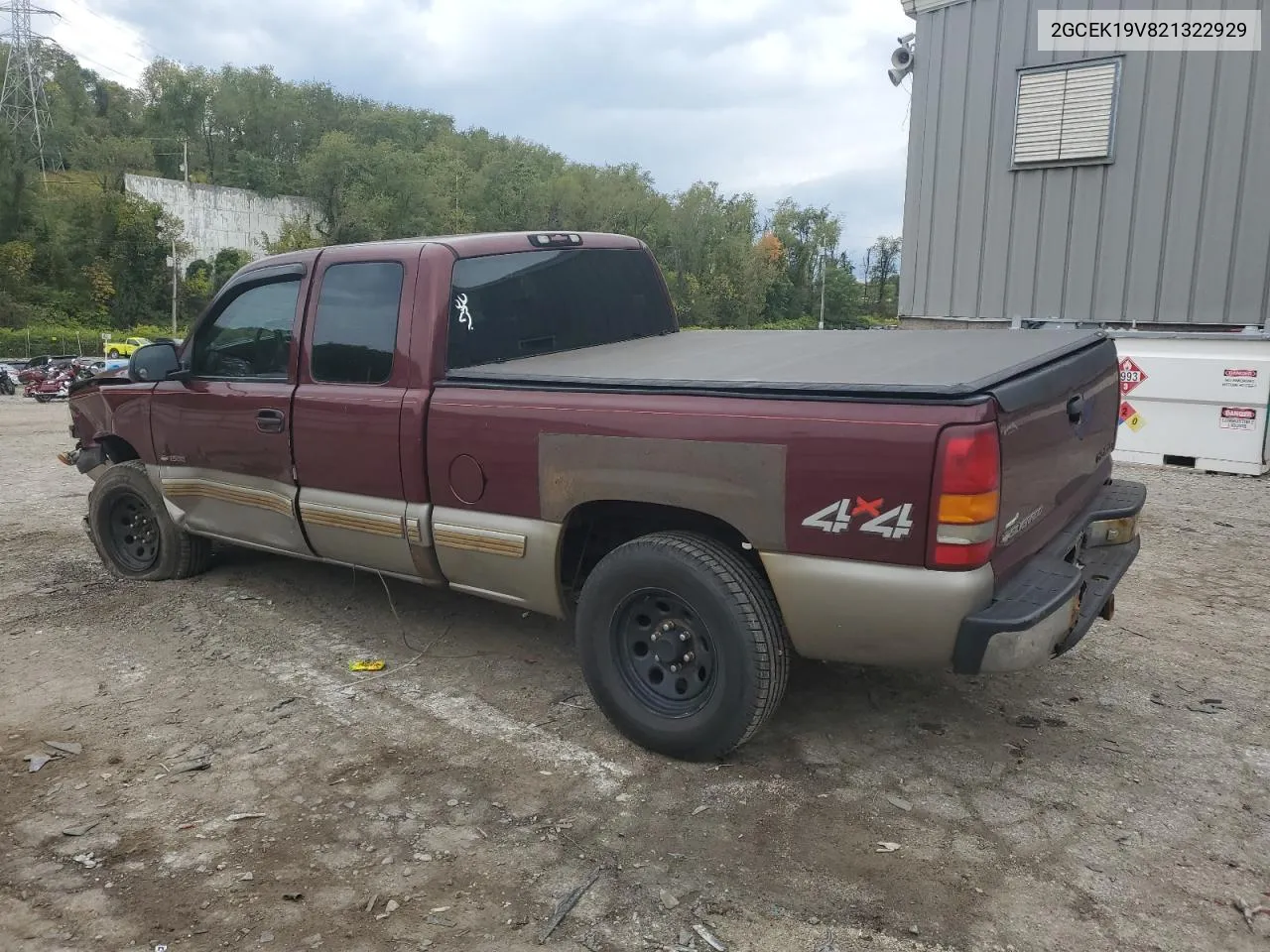 2002 Chevrolet Silverado K1500 VIN: 2GCEK19V821322929 Lot: 73085494