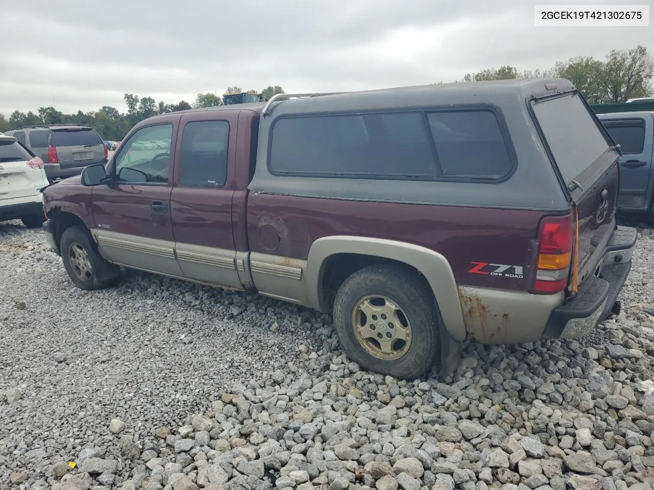 2002 Chevrolet Silverado K1500 VIN: 2GCEK19T421302675 Lot: 73491594