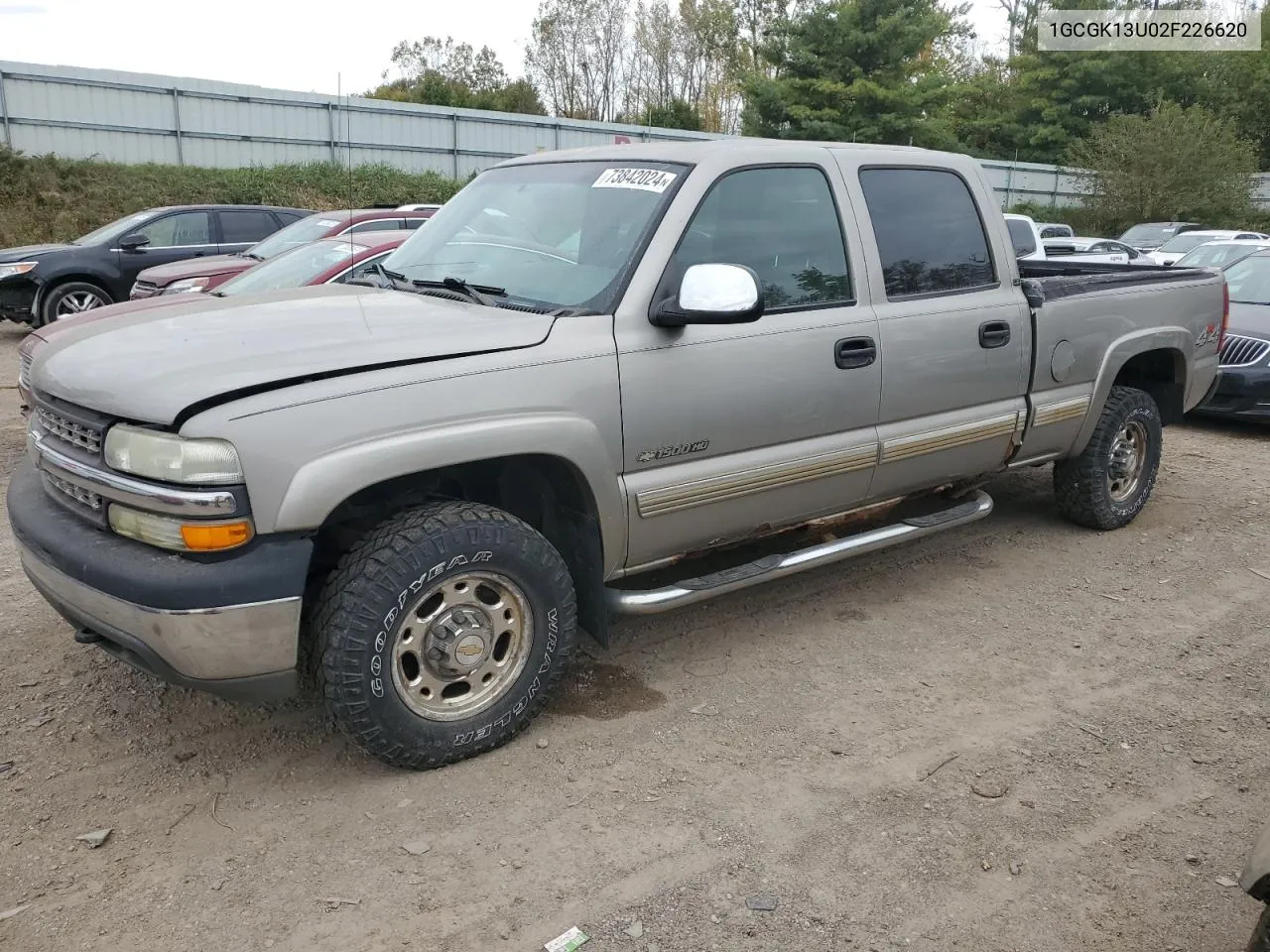 2002 Chevrolet Silverado K1500 Heavy Duty VIN: 1GCGK13U02F226620 Lot: 73842024