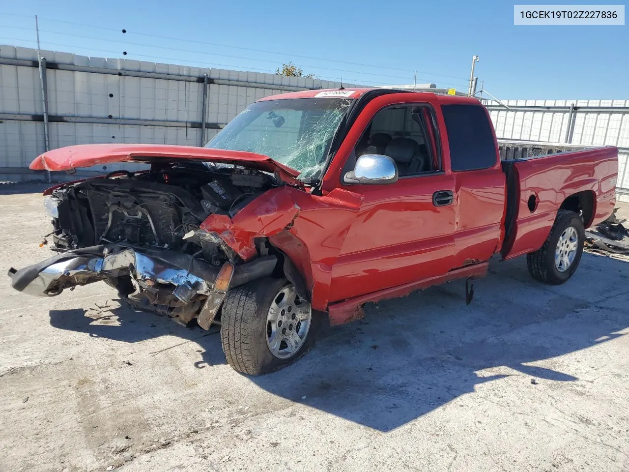 2002 Chevrolet Silverado K1500 VIN: 1GCEK19T02Z227836 Lot: 74376664