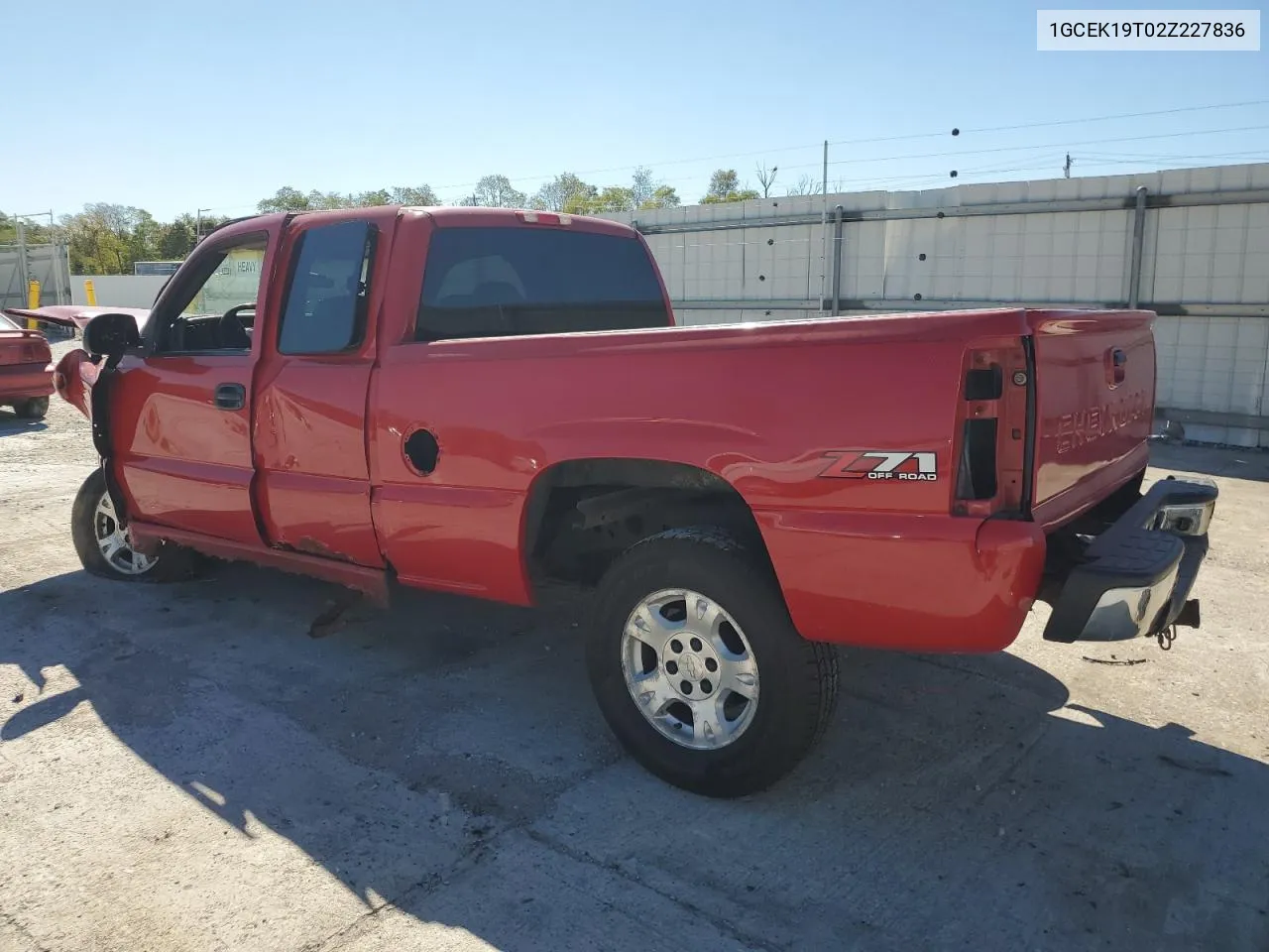 2002 Chevrolet Silverado K1500 VIN: 1GCEK19T02Z227836 Lot: 74376664