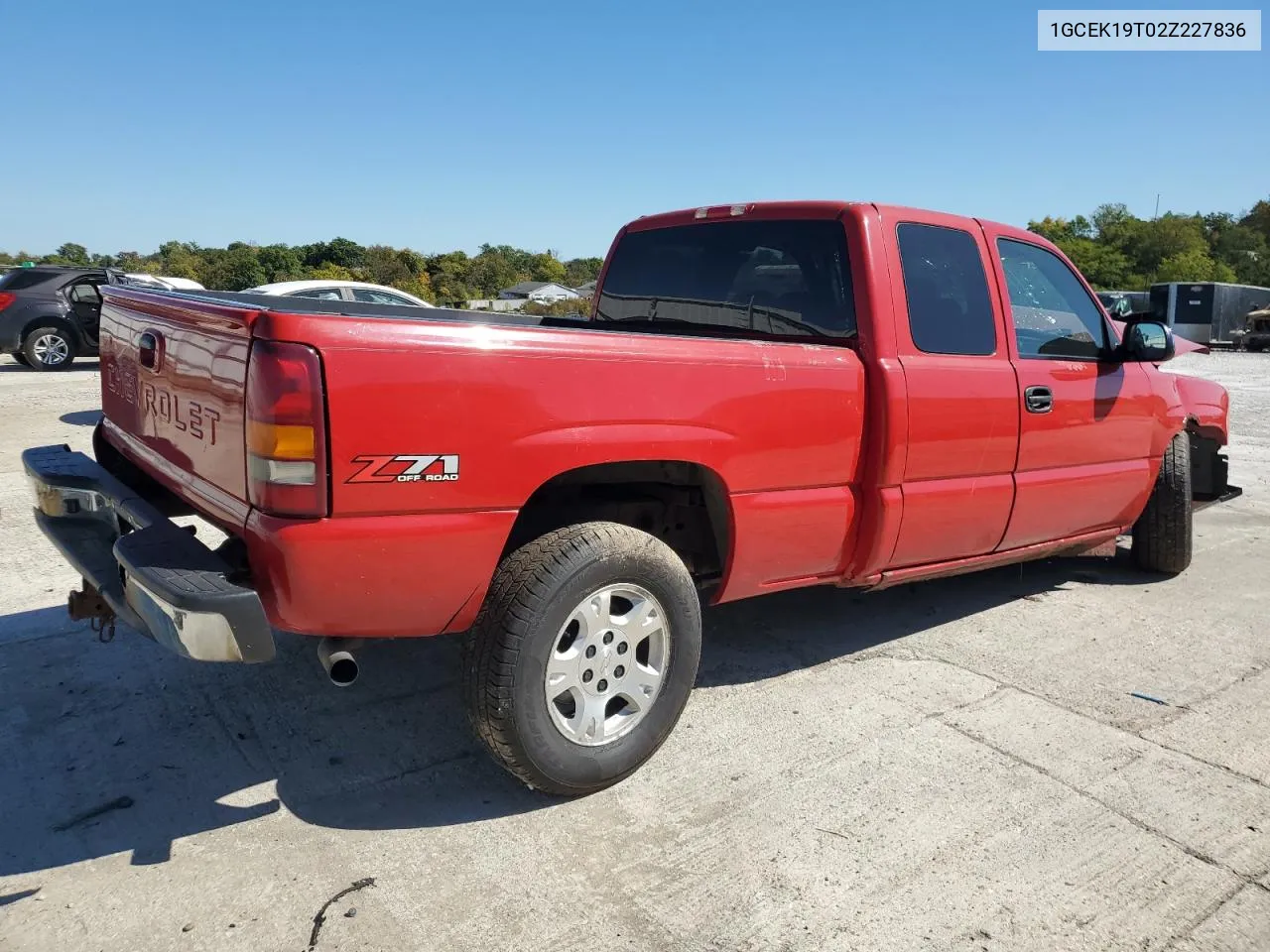 2002 Chevrolet Silverado K1500 VIN: 1GCEK19T02Z227836 Lot: 74376664