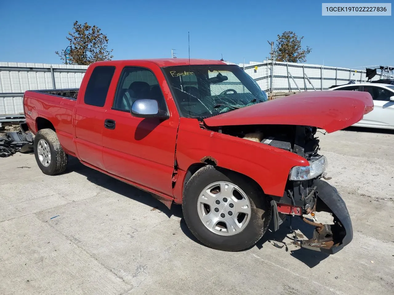 2002 Chevrolet Silverado K1500 VIN: 1GCEK19T02Z227836 Lot: 74376664