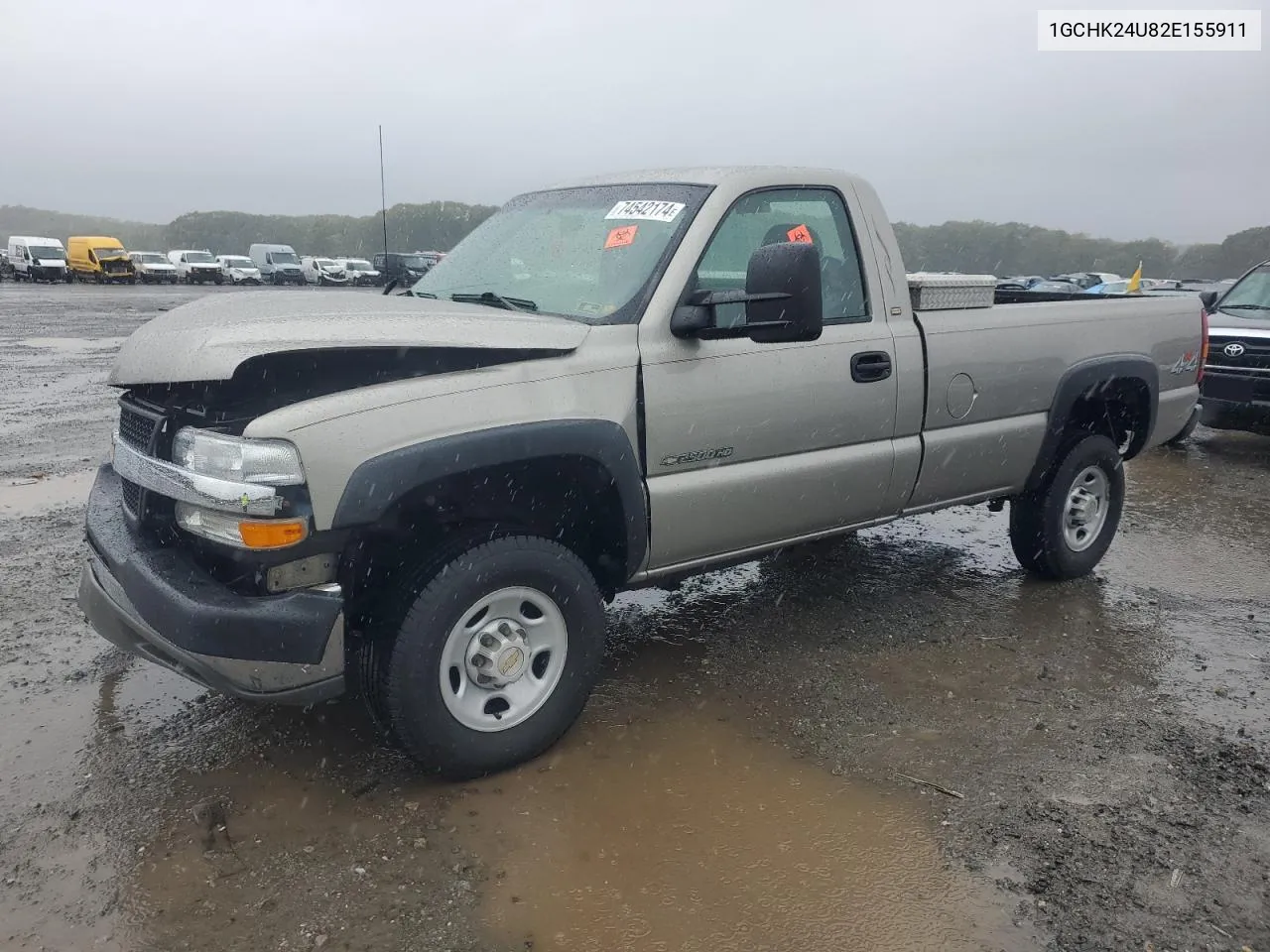 2002 Chevrolet Silverado K2500 Heavy Duty VIN: 1GCHK24U82E155911 Lot: 74542174