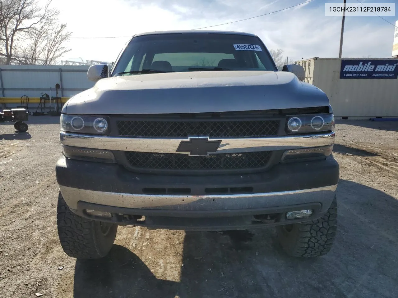 2002 Chevrolet Silverado K2500 Heavy Duty VIN: 1GCHK23112F218784 Lot: 74551274