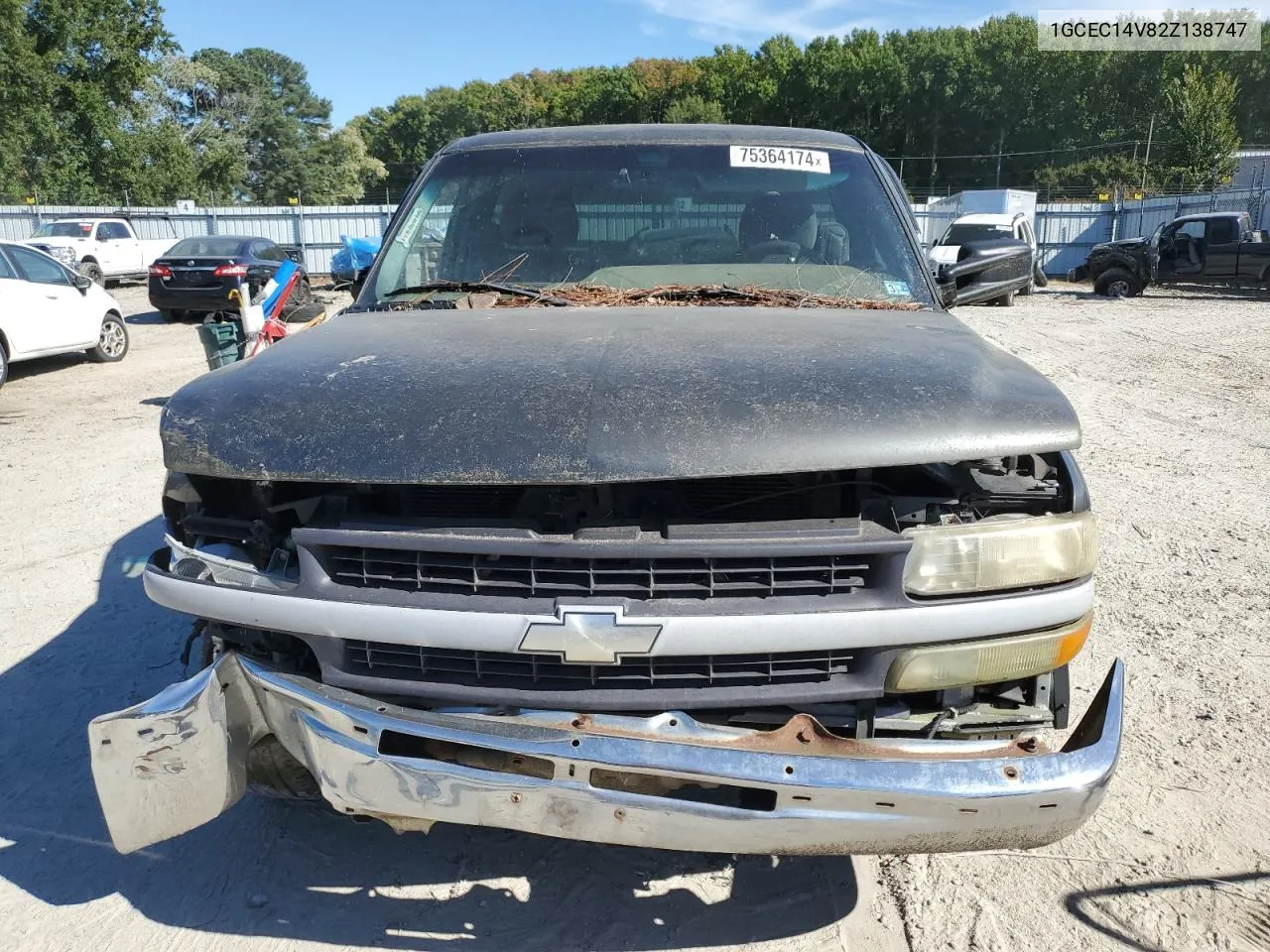 2002 Chevrolet Silverado C1500 VIN: 1GCEC14V82Z138747 Lot: 75364174