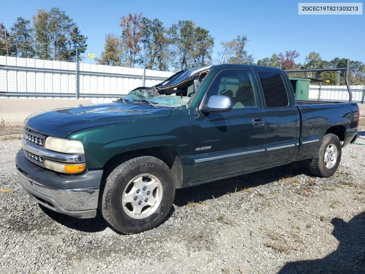 2002 Chevrolet Silverado C1500 VIN: 2GCEC19T821303213 Lot: 75454704