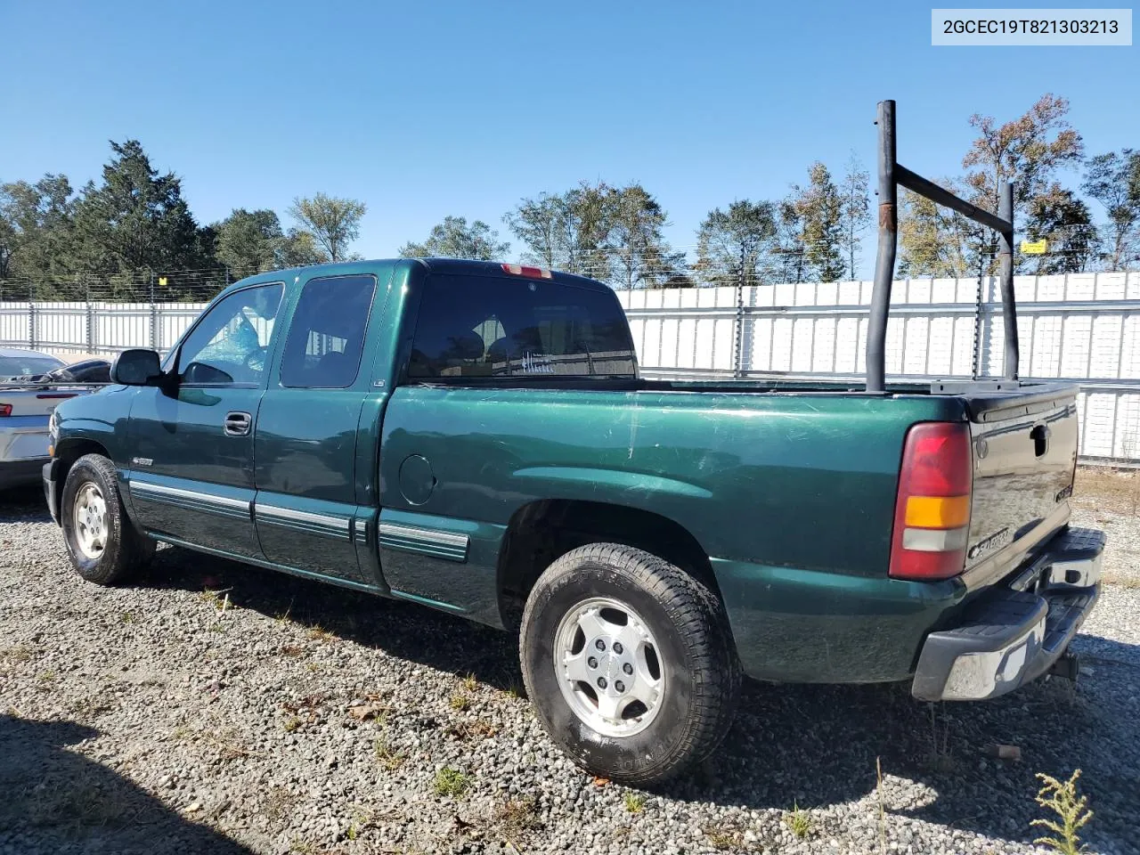 2002 Chevrolet Silverado C1500 VIN: 2GCEC19T821303213 Lot: 75454704