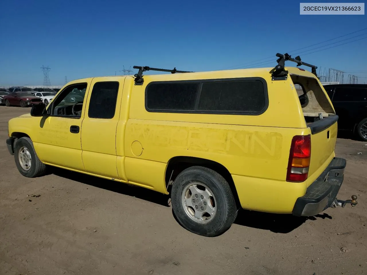 2002 Chevrolet Silverado C1500 VIN: 2GCEC19VX21366623 Lot: 75912354