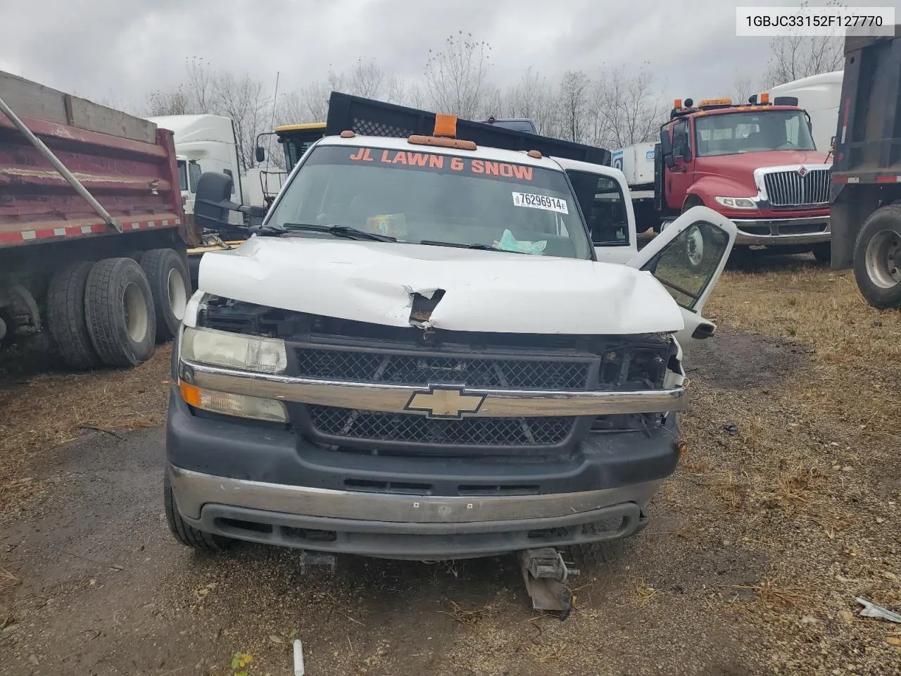 2002 Chevrolet Silverado C3500 VIN: 1GBJC33152F127770 Lot: 76296914