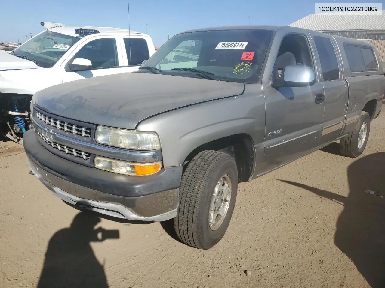 2002 Chevrolet Silverado K1500 VIN: 1GCEK19T02Z210809 Lot: 76590914