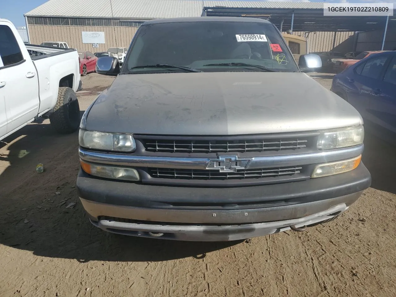 2002 Chevrolet Silverado K1500 VIN: 1GCEK19T02Z210809 Lot: 76590914