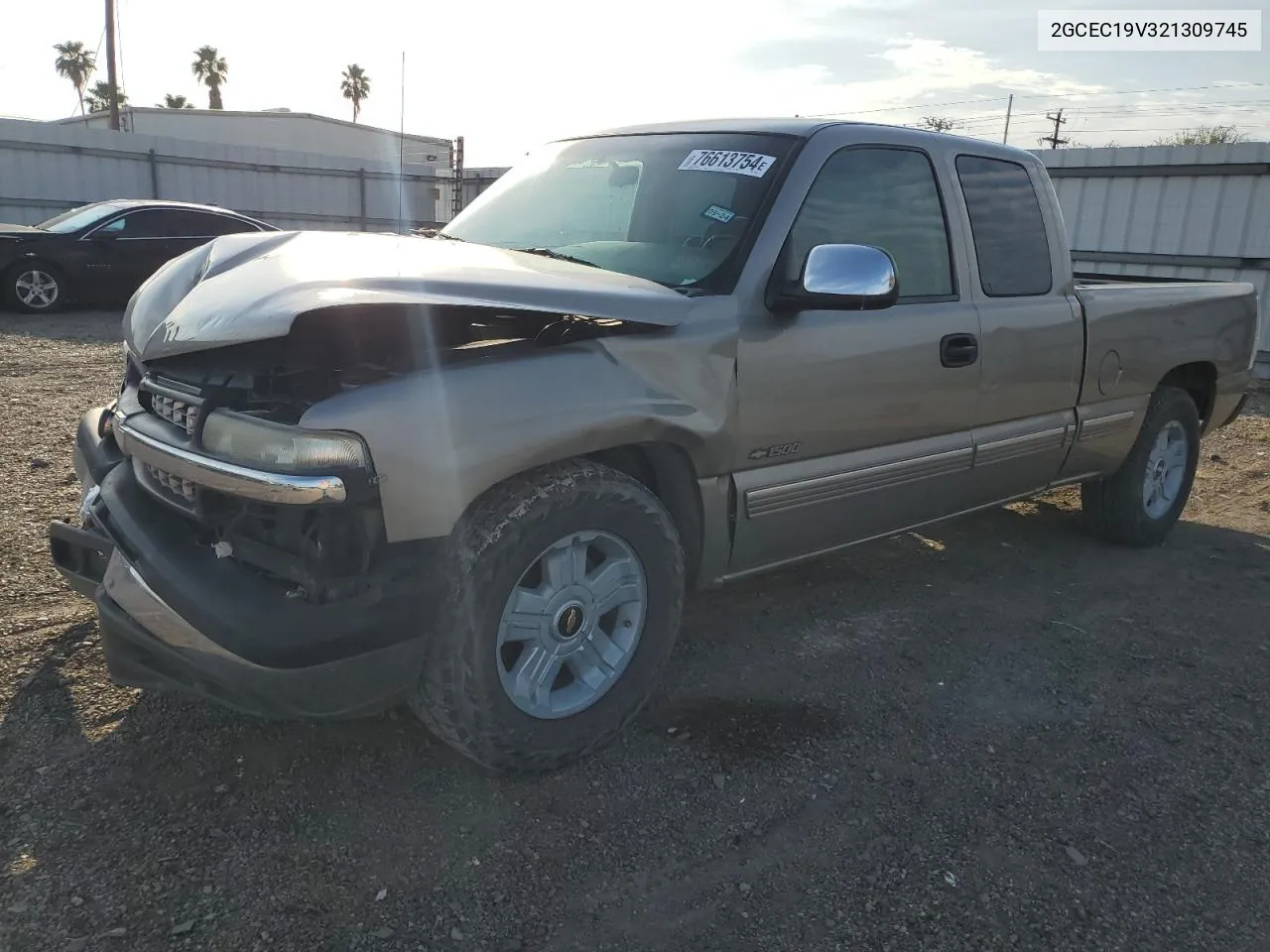 2002 Chevrolet Silverado C1500 VIN: 2GCEC19V321309745 Lot: 76613754