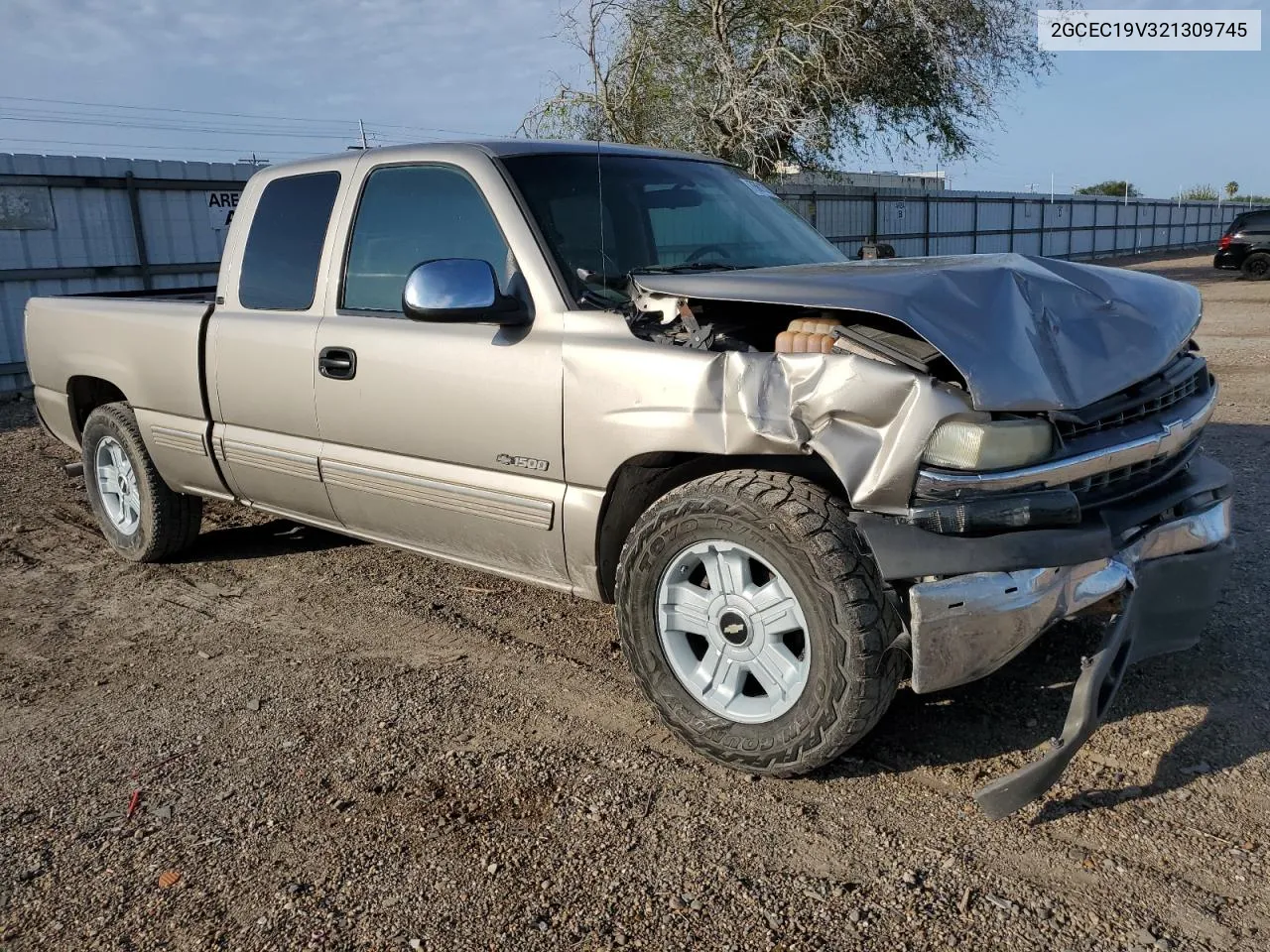 2002 Chevrolet Silverado C1500 VIN: 2GCEC19V321309745 Lot: 76613754