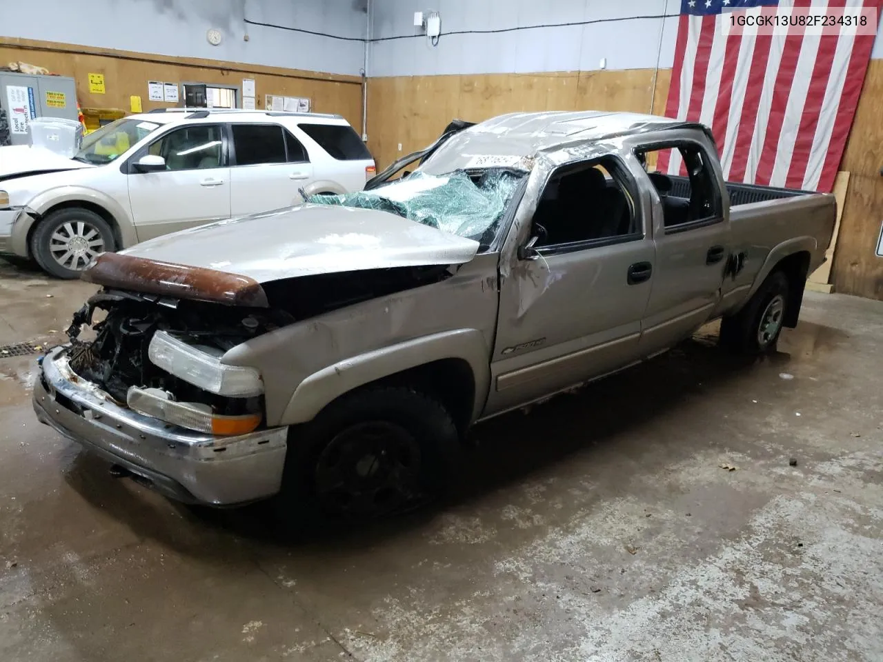 2002 Chevrolet Silverado K1500 Heavy Duty VIN: 1GCGK13U82F234318 Lot: 76874624