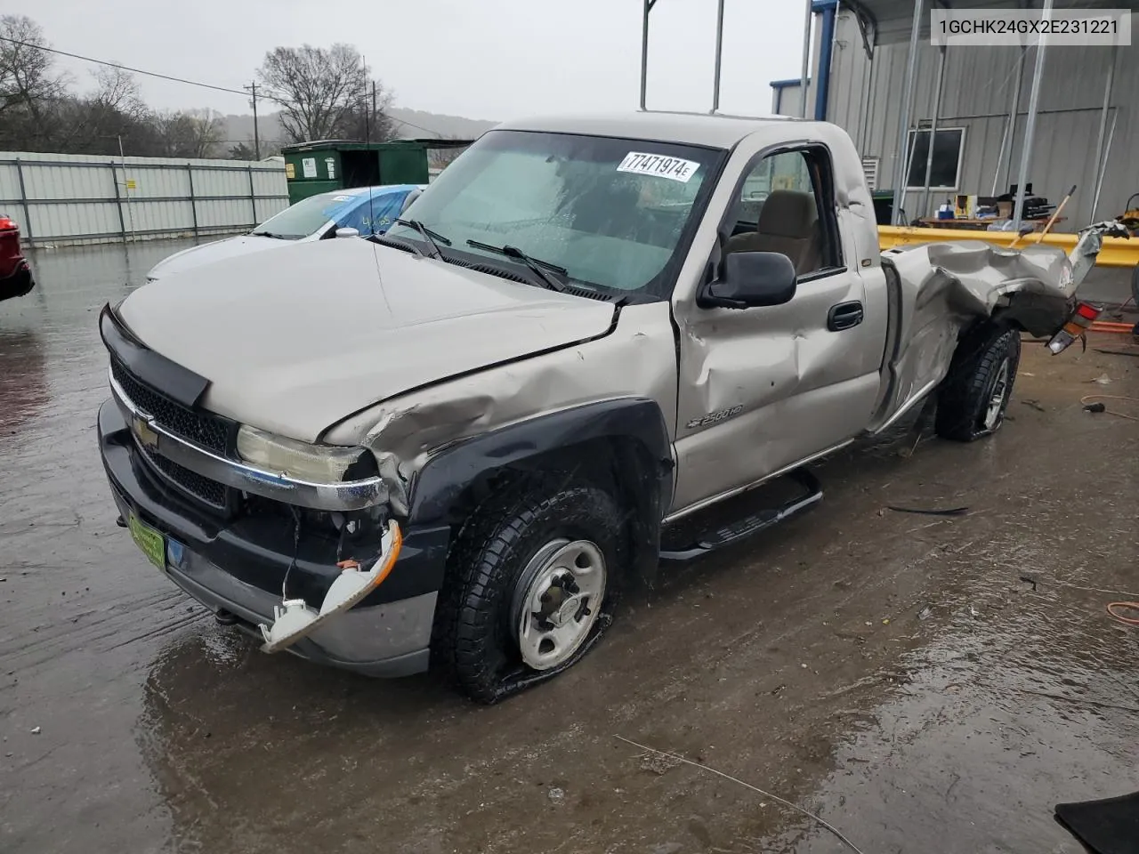 2002 Chevrolet Silverado K2500 Heavy Duty VIN: 1GCHK24GX2E231221 Lot: 77471974