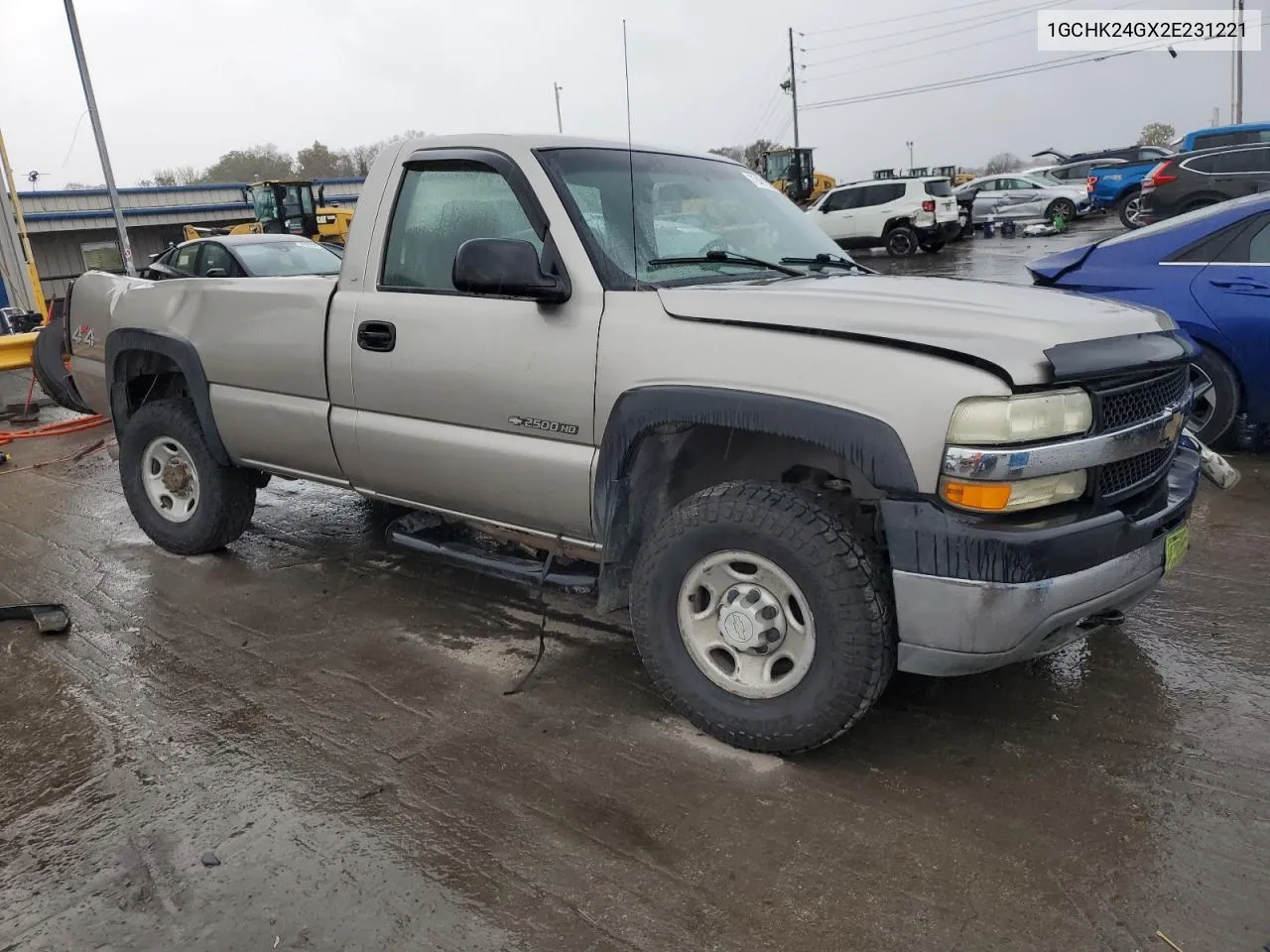 2002 Chevrolet Silverado K2500 Heavy Duty VIN: 1GCHK24GX2E231221 Lot: 77471974