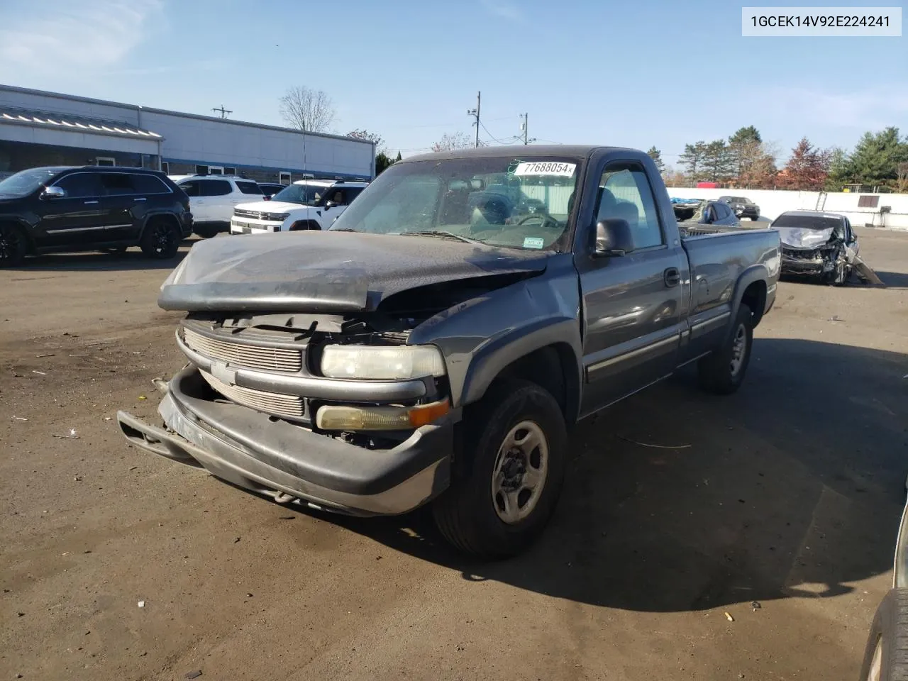 2002 Chevrolet Silverado K1500 VIN: 1GCEK14V92E224241 Lot: 77688054