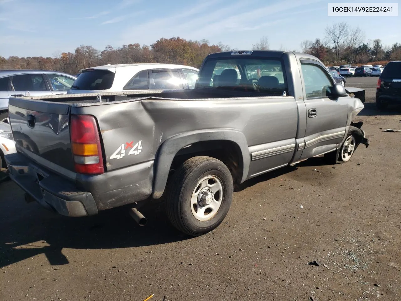 2002 Chevrolet Silverado K1500 VIN: 1GCEK14V92E224241 Lot: 77688054