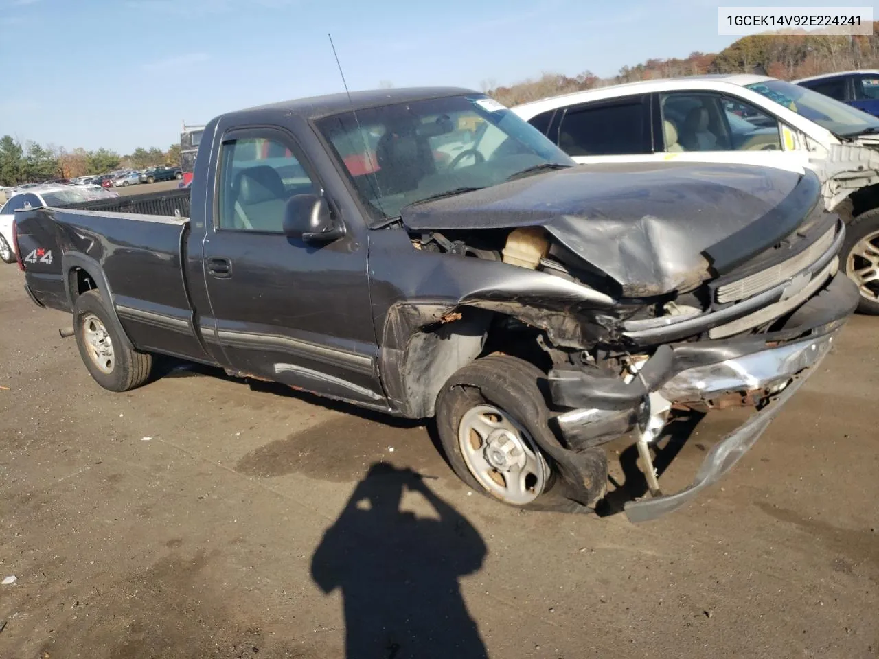 2002 Chevrolet Silverado K1500 VIN: 1GCEK14V92E224241 Lot: 77688054