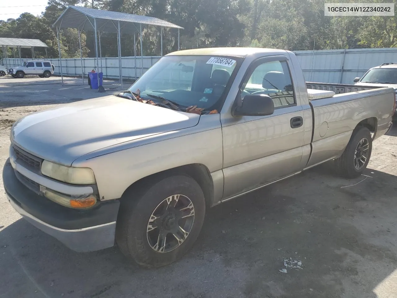 2002 Chevrolet Silverado C1500 VIN: 1GCEC14W12Z340242 Lot: 77856764