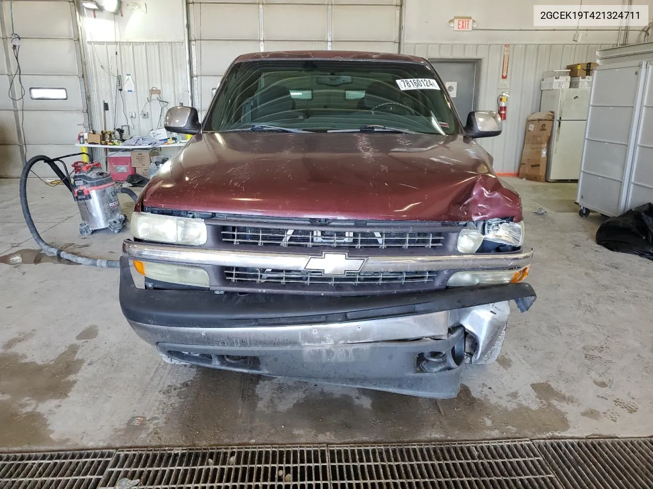 2002 Chevrolet Silverado K1500 VIN: 2GCEK19T421324711 Lot: 78160124