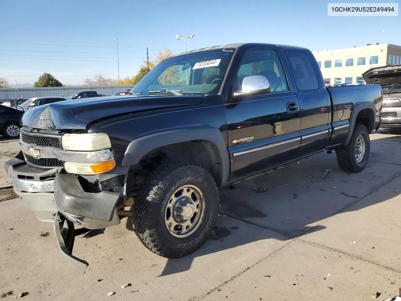 2002 Chevrolet Silverado K2500 Heavy Duty VIN: 1GCHK29U52E249494 Lot: 78203244