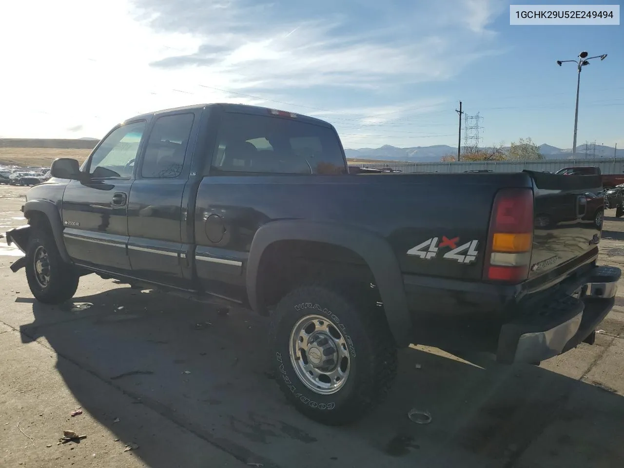 2002 Chevrolet Silverado K2500 Heavy Duty VIN: 1GCHK29U52E249494 Lot: 78203244