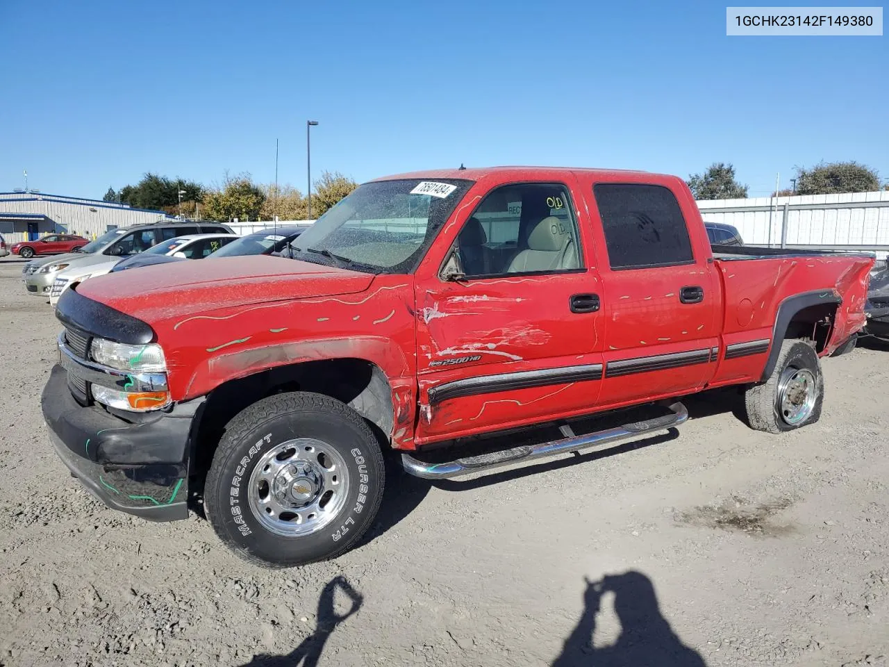 2002 Chevrolet Silverado K2500 Heavy Duty VIN: 1GCHK23142F149380 Lot: 78501484