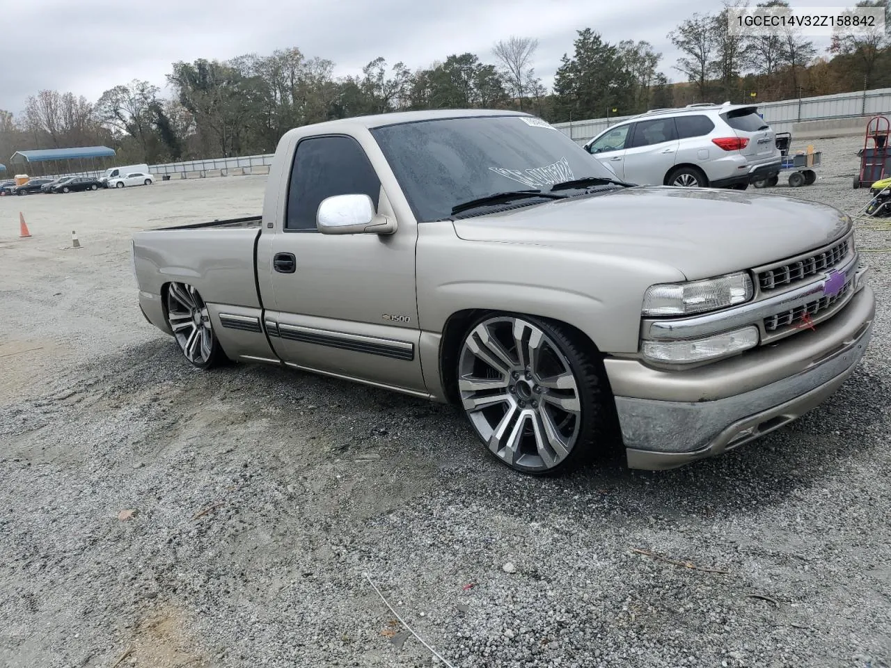 2002 Chevrolet Silverado C1500 VIN: 1GCEC14V32Z158842 Lot: 78848604