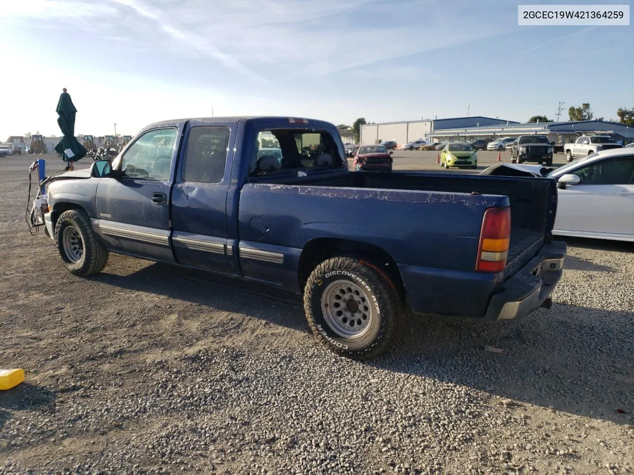 2002 Chevrolet Silverado C1500 VIN: 2GCEC19W421364259 Lot: 79537974