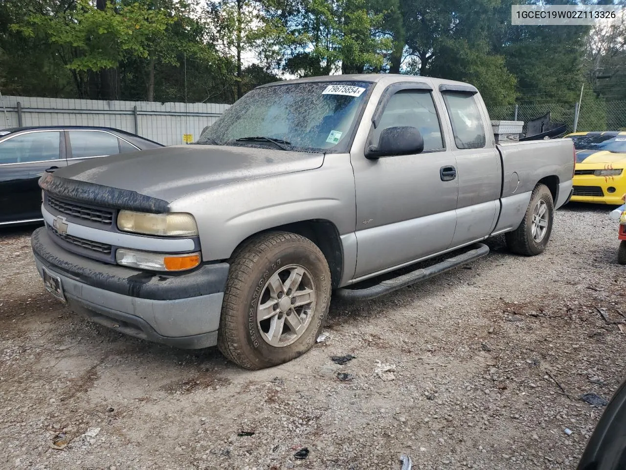 2002 Chevrolet Silverado C1500 VIN: 1GCEC19W02Z113326 Lot: 79675854