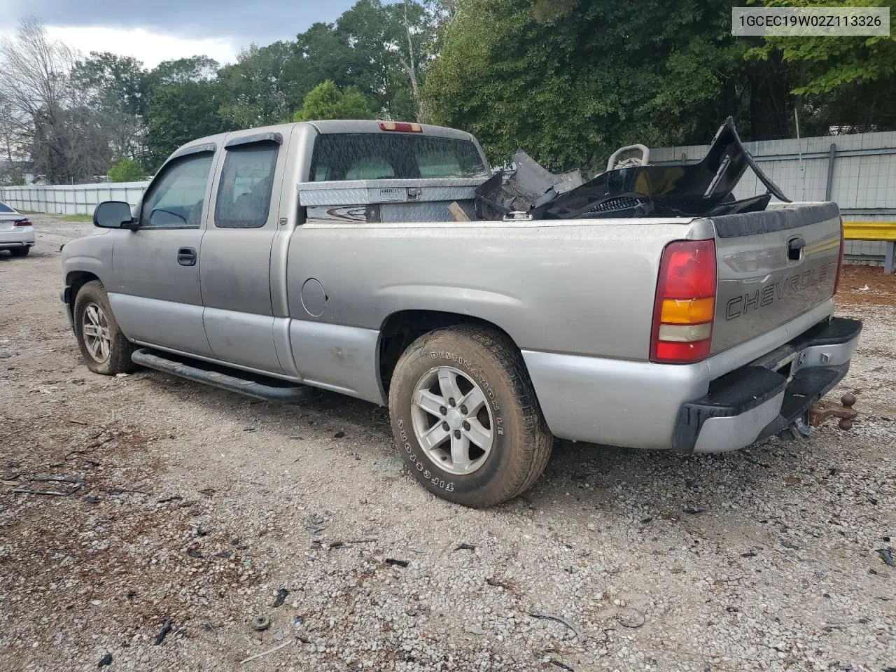 2002 Chevrolet Silverado C1500 VIN: 1GCEC19W02Z113326 Lot: 79675854