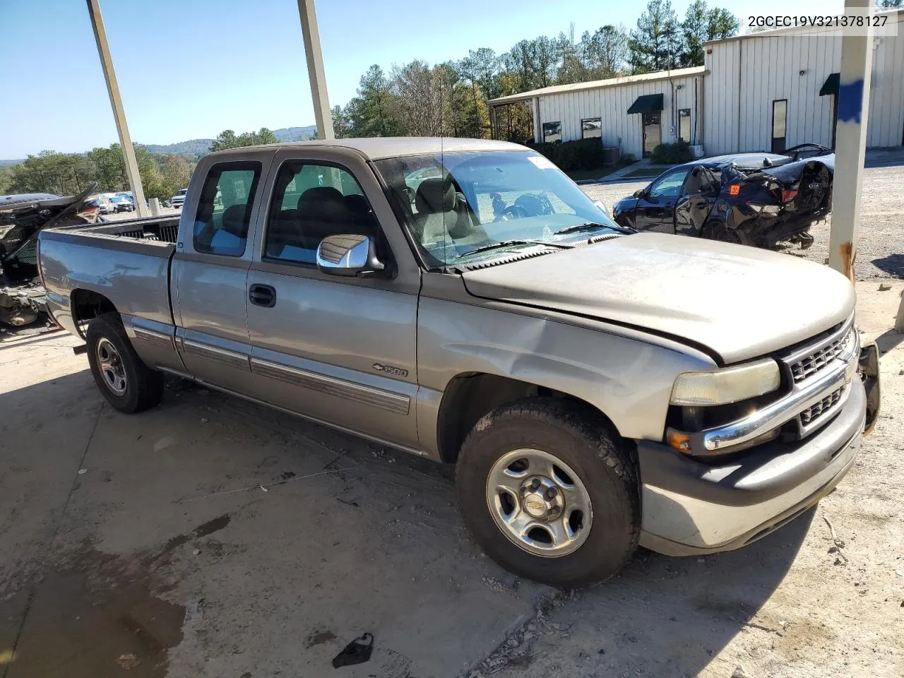 2002 Chevrolet Silverado C1500 VIN: 2GCEC19V321378127 Lot: 80034214