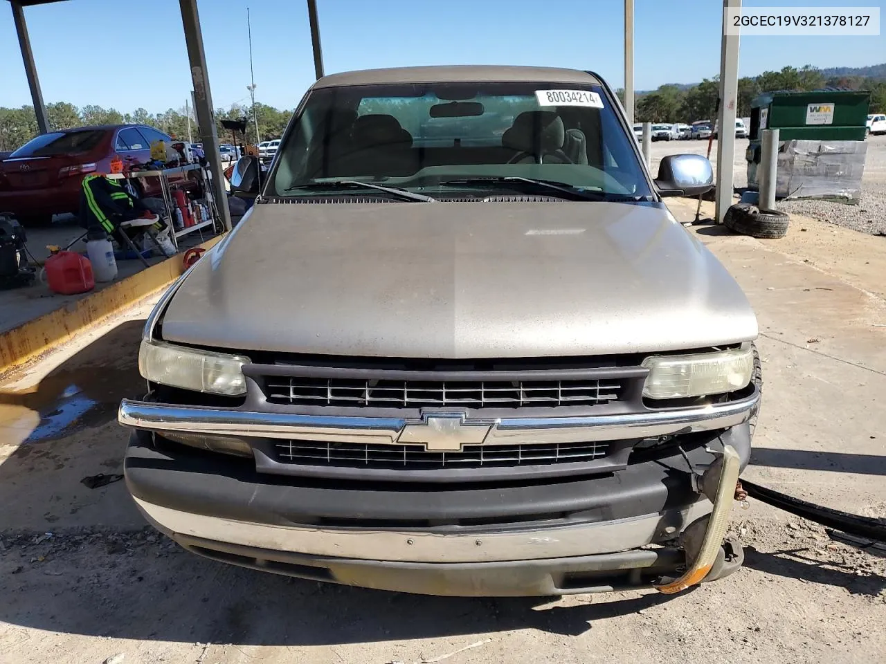 2002 Chevrolet Silverado C1500 VIN: 2GCEC19V321378127 Lot: 80034214