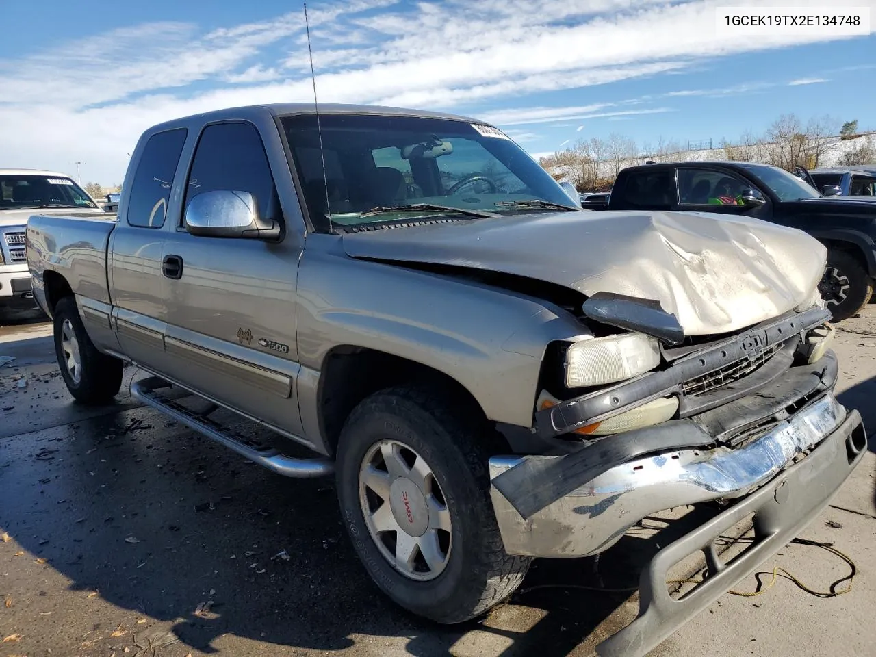 2002 Chevrolet Silverado K1500 VIN: 1GCEK19TX2E134748 Lot: 80073844