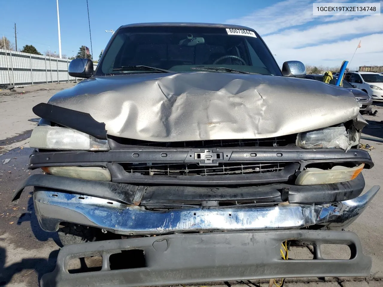 2002 Chevrolet Silverado K1500 VIN: 1GCEK19TX2E134748 Lot: 80073844