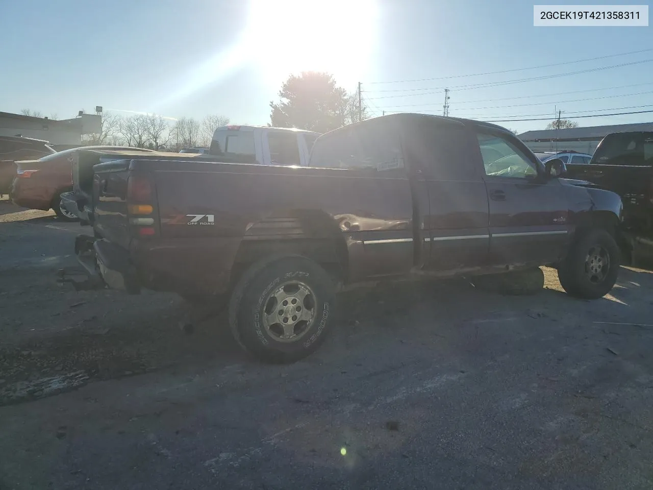 2002 Chevrolet Silverado K1500 VIN: 2GCEK19T421358311 Lot: 80104244