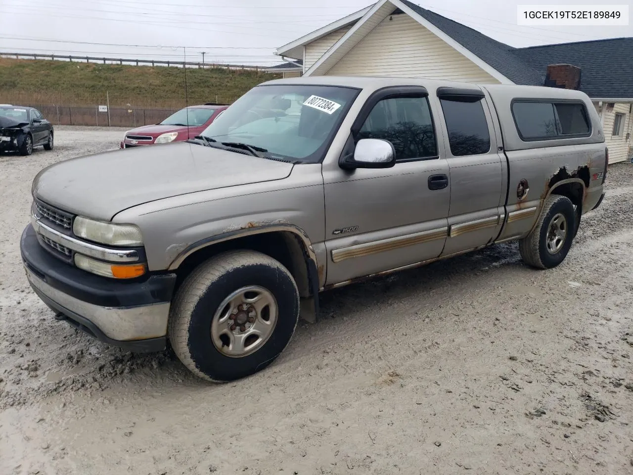 2002 Chevrolet Silverado K1500 VIN: 1GCEK19T52E189849 Lot: 80772384